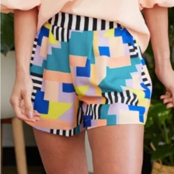 CROSBY by Mollie Burch Pants - Crosby by Mollie Burch Matthews Short in Palmer Size Large Multicolor